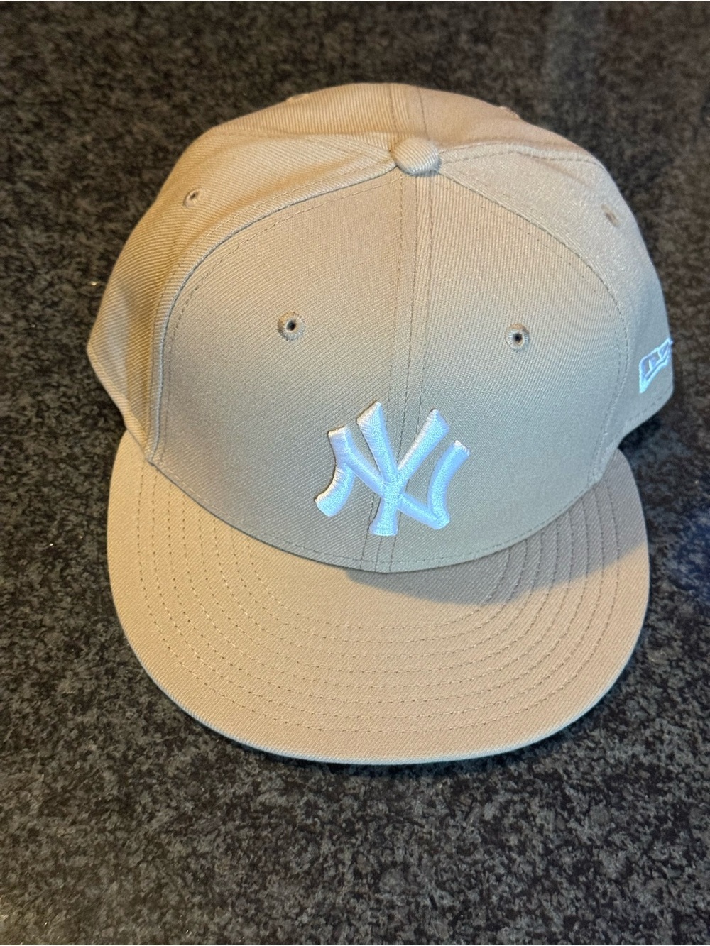 New Era NY Yankees Fitted - Tan with White Logo